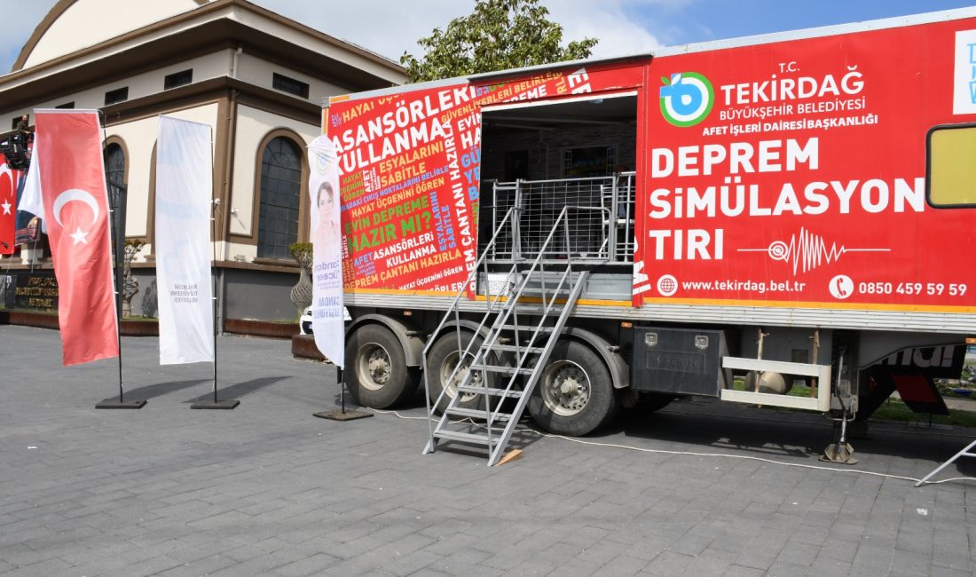  Büyükşehir’in Deprem Simülasyon Tırı yarın Edremit’te Depreme karşı daha güvenli