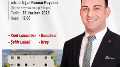 Defne Belediyesi Lions Sosyal Merkezi Açılıyor
