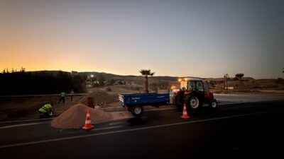 Güzelbahçe Belediyesi, son zamanlarda hava sıcaklıklarının artması nedeniyle Fen işleri,