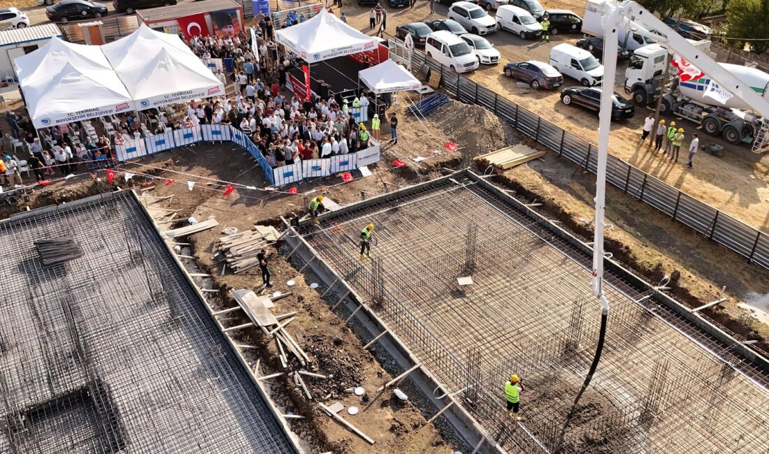 Tekirdağ Büyükşehir Belediyesi tarafından Ergene ilçesine kazandırılacak yeni itfaiye istasyonunun