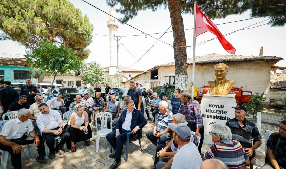 İzmir Büyükşehir Belediye Başkanı Dr. Cemil Tugay, Ödemiş’teki yangında en