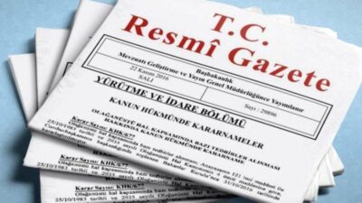 &nbsp; Resmi Gazete’de yayımlanan yönetmelikler, tebliğler ve kararlar: YÜRÜTME VE
