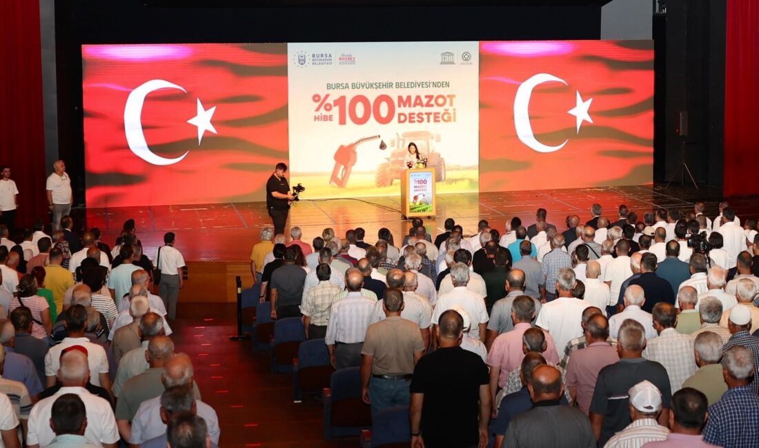 Bursa Büyükşehir Belediyesi tarafından üreticilerin desteklenmesi ve girdi maliyetlerinin azaltılması