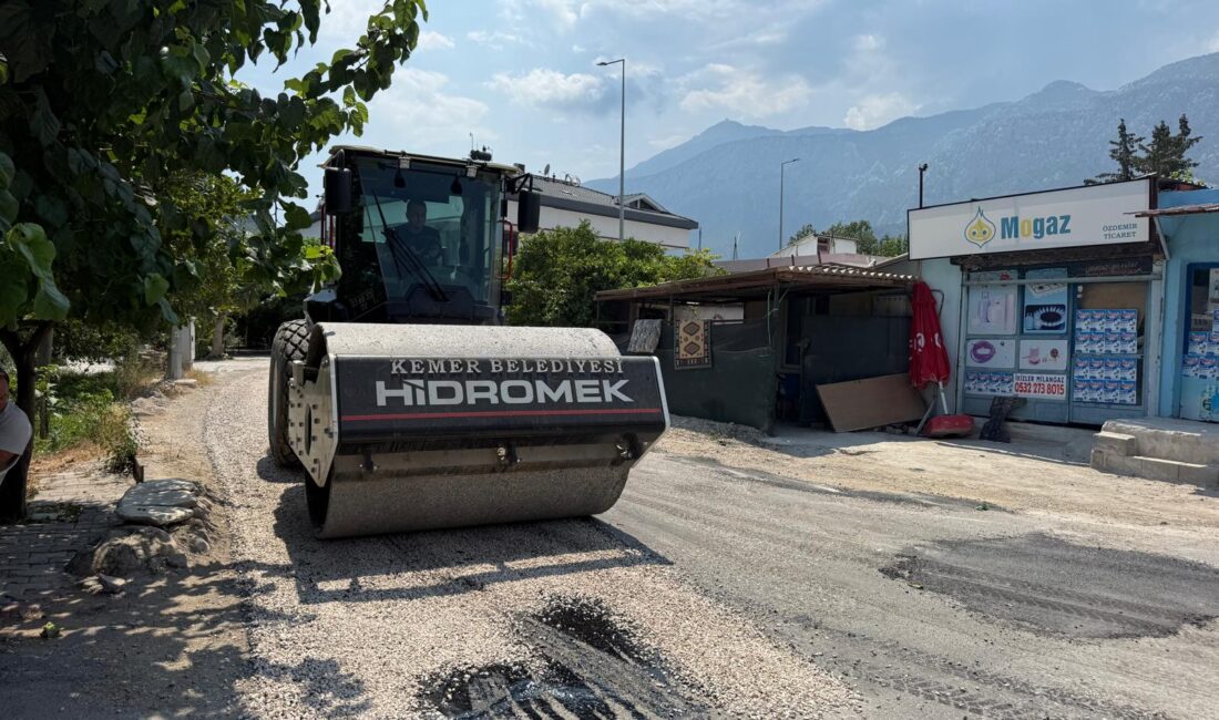 Kemer Belediyesi ve Antalya Büyükşehir Belediyesi iş birliğince Kuzdere Mahallesi’nde