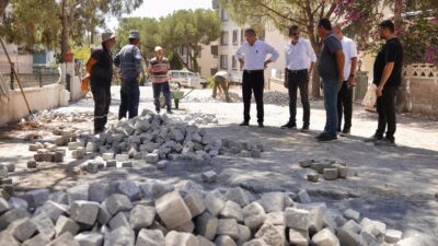 150 Evler Mahallesi’nde eş zamanlı olarak 4 ayrı ekiple sürdürülen