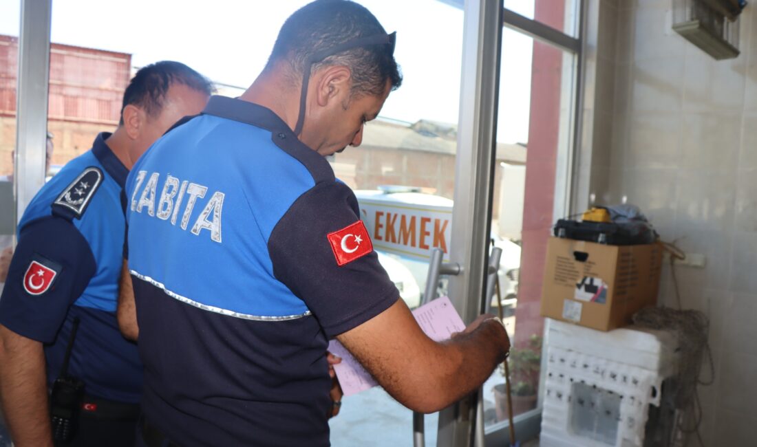 Nazilli Belediyesi ile İlçe Tarım ve Orman Müdürlüğü ekipleri; çarşı