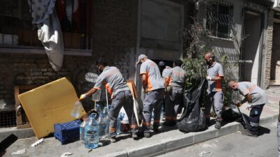 Eyüpsultan‘da kötü kokuların yayıldığı ve çevre sakinlerinin şikâyet ettiği çöp