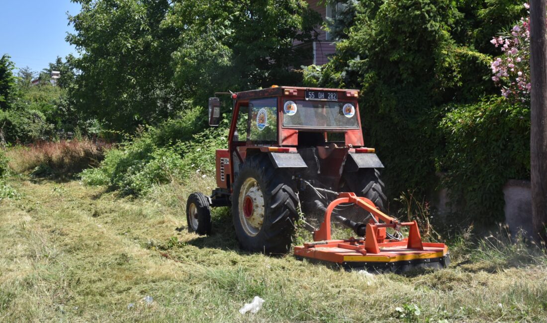 Atakum Belediyesi Park ve Bahçeler Müdürlüğü ekipleri, kentin yeşil alanlarında