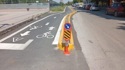 Eskişehir Büyükşehir Belediyesi, yenilenen yollar ve modern işaretlemelerle şehir trafiğini