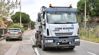 Yaz aylarında nüfusu katlanan Çeşme’de, Belediye Temizlik İşleri Müdürlüğü ilçe