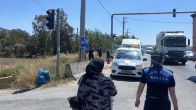 Muğla Büyükşehir Belediyesi Zabıta Dairesi Başkanlığı ekipleri, Milas-Bodrum karayolu üzerinde