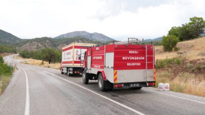 Denizli Büyükşehir Belediyesi İtfaiye Dairesi Başkanlığı, yaz aylarında artan orman
