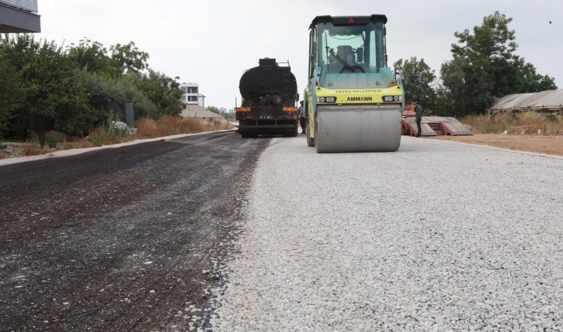 Kepez Belediyesi, Altınova Düden Mahallesi Cahit Sokak’ta gerçekleştirdiği 450 metre