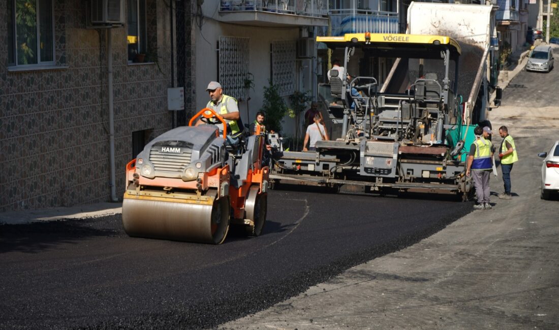 Bornova Belediyesi, Meriç Mahallesi’nde doğalgaz çalışmaları nedeniyle zarar gören yolları