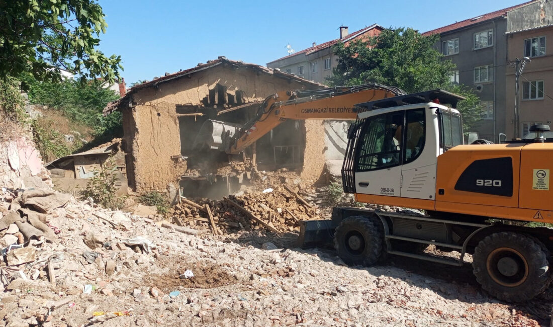 Osmangazi Belediyesi, insanların can ve mal güvenliğini tehdit eden, kent