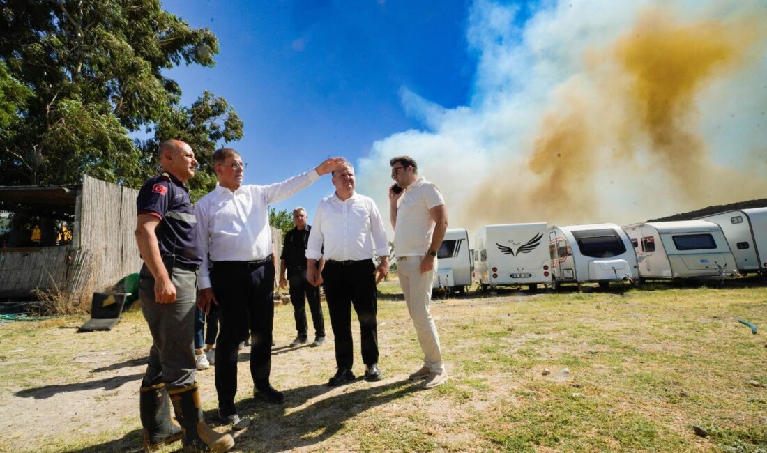 İzmir Büyükşehir Belediyesi İtfaiye Daire Başkanlığı Urla Zeytineli Mahallesi ile
