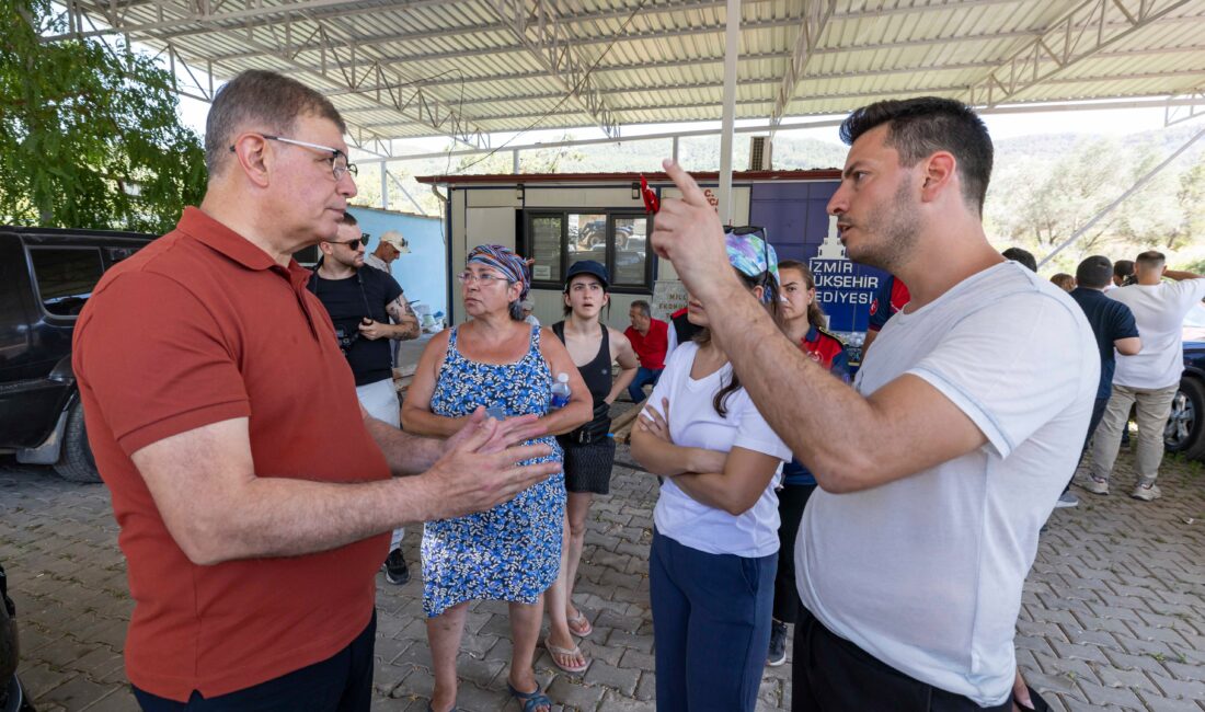 İzmir Büyükşehir Belediyesi, tüm birimleriyle yangın bölgelerindeki yaraları sarmak için