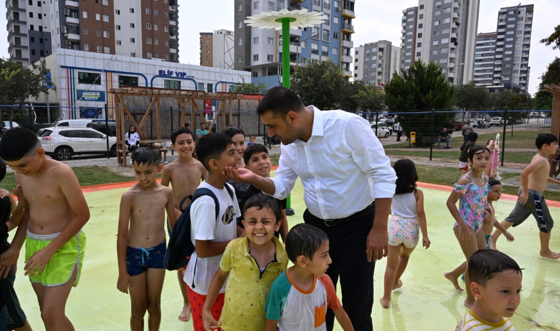 Yüzüncüyıl Mahallesi’nde yapımı tamamlanan ve hizmete açılan su oyun parkını