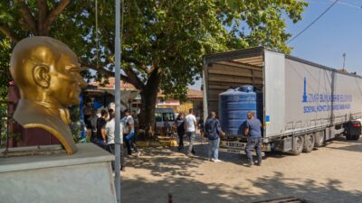 İzmir Büyükşehir Yanan Köylere Can Suyu Oluyor İzmir Büyükşehir Belediyesi, orman yangınlarında en çok yara alan Ödemiş’in