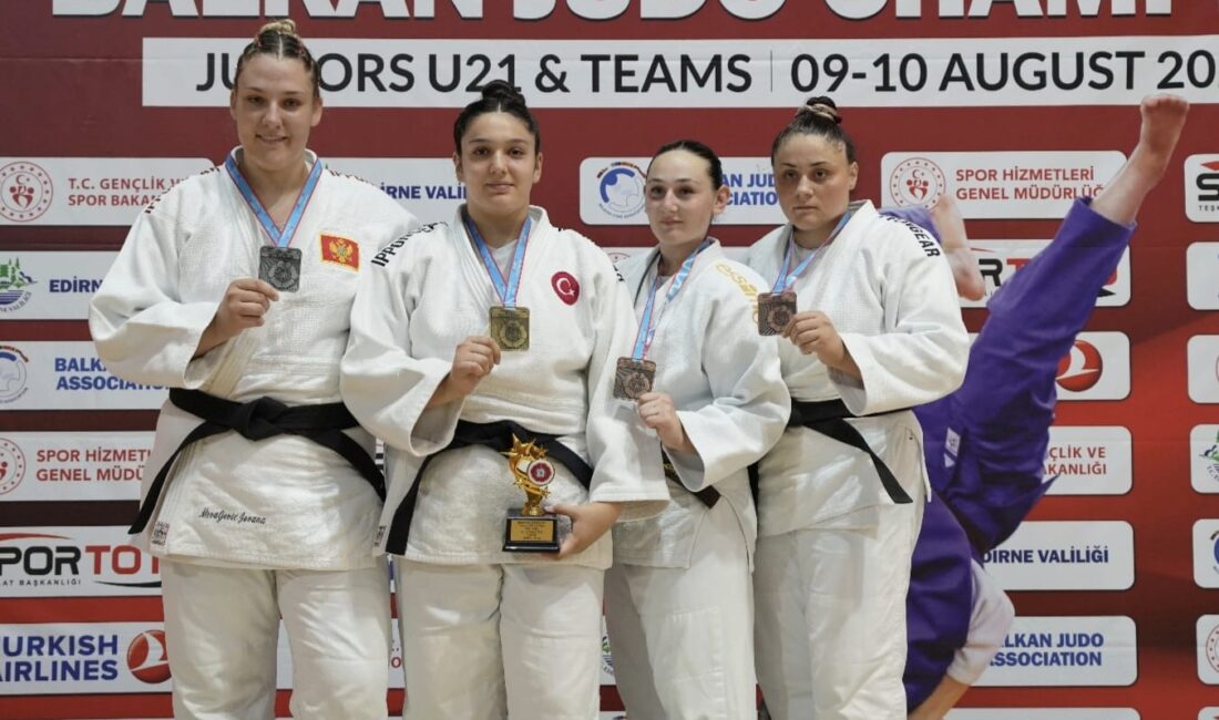 Yunusemre Belediyespor‘un milli judocusu Irmak Ceylin Güçtekin, Edirne’de düzenlenen Gençler