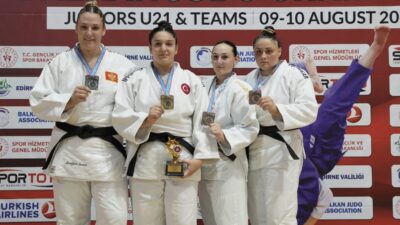 Yunusemre Belediyespor‘un milli judocusu Irmak Ceylin Güçtekin, Edirne’de düzenlenen Gençler