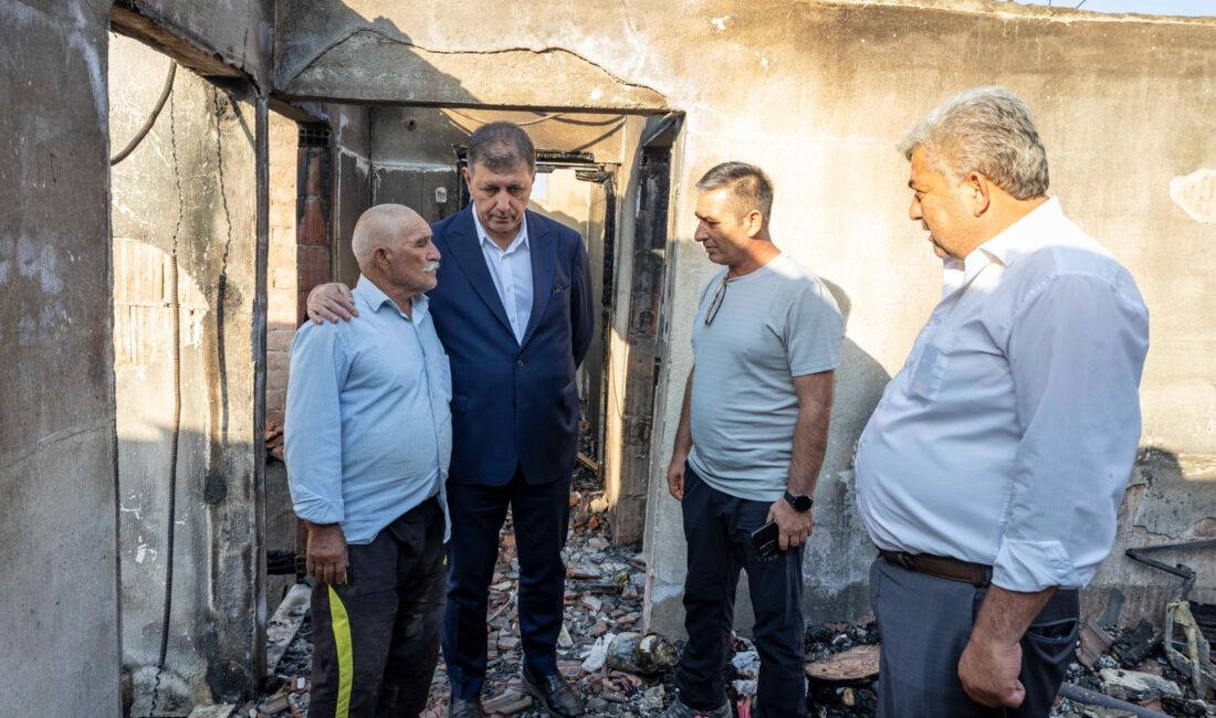 İzmir Büyükşehir Belediye Başkanı Dr. Cemil Tugay, Kiraz'ın Haliller Köyü'nde