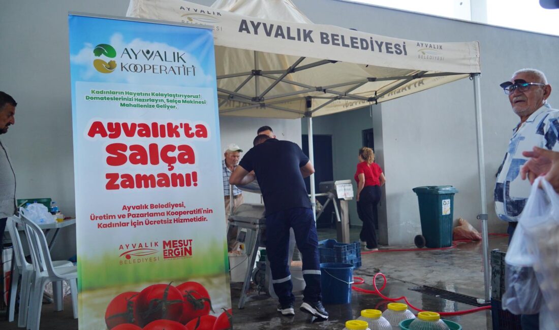 Ayvalık Belediyesi ile Ayvalık Üretim ve Pazarlama Kooperatifi tarafından geleneksel
hale