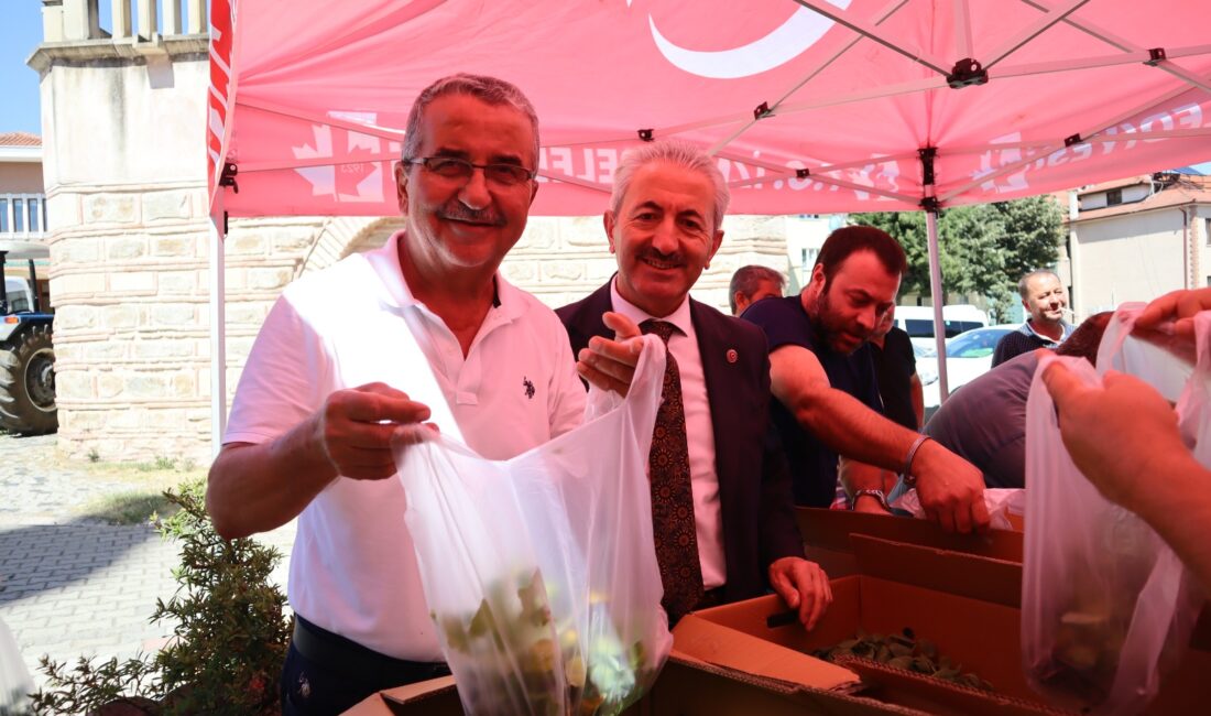 İzmit Belediyesi, Akmeşe’de fide dağıtarak vatandaşların hem üretimine hem de
