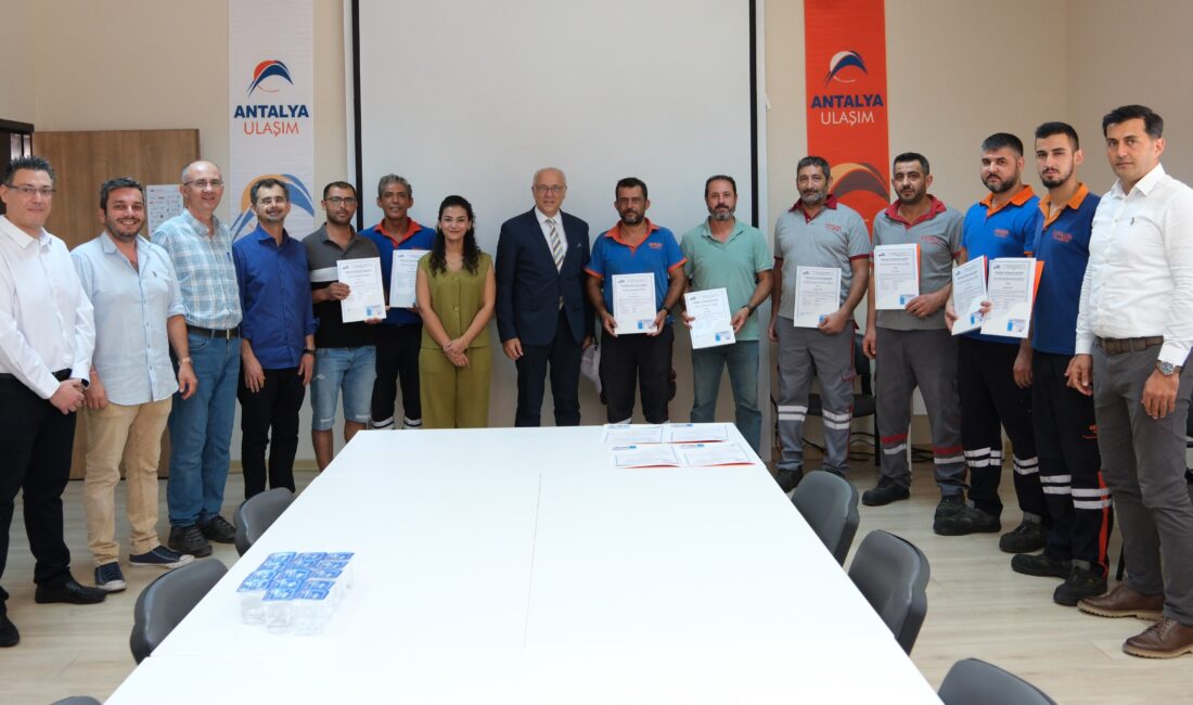 Antalya Büyükşehir Belediyesi iştirak şirketi Antalya Ulaşım A.Ş. bünyesinde işletilen