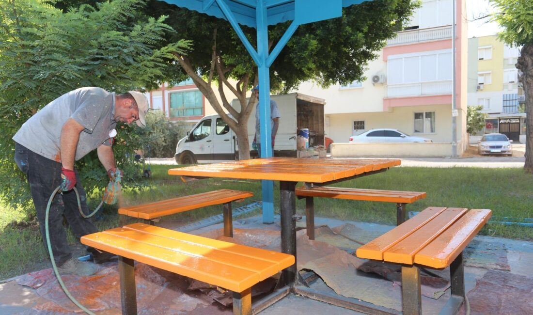 Kepez Belediyesi, Gündoğdu Mahallesi’nde yer alan Engelliler Parkı’nda kapsamlı bakım