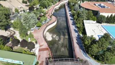 Ankara Çayı Ihlamur Vadisi’nde Kötü Kokuya Son Çevre dostu çalışmalarını sürdüren ASKİ Genel Müdürlüğü, insan ve doğa