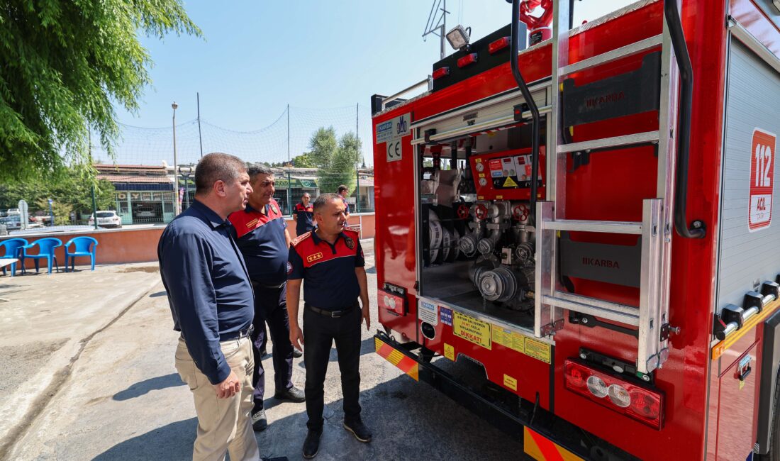 Türkiye Belediyeler Birliği (TBB) tarafından Burdur Belediyesi’ne hibe edilen itfaiye