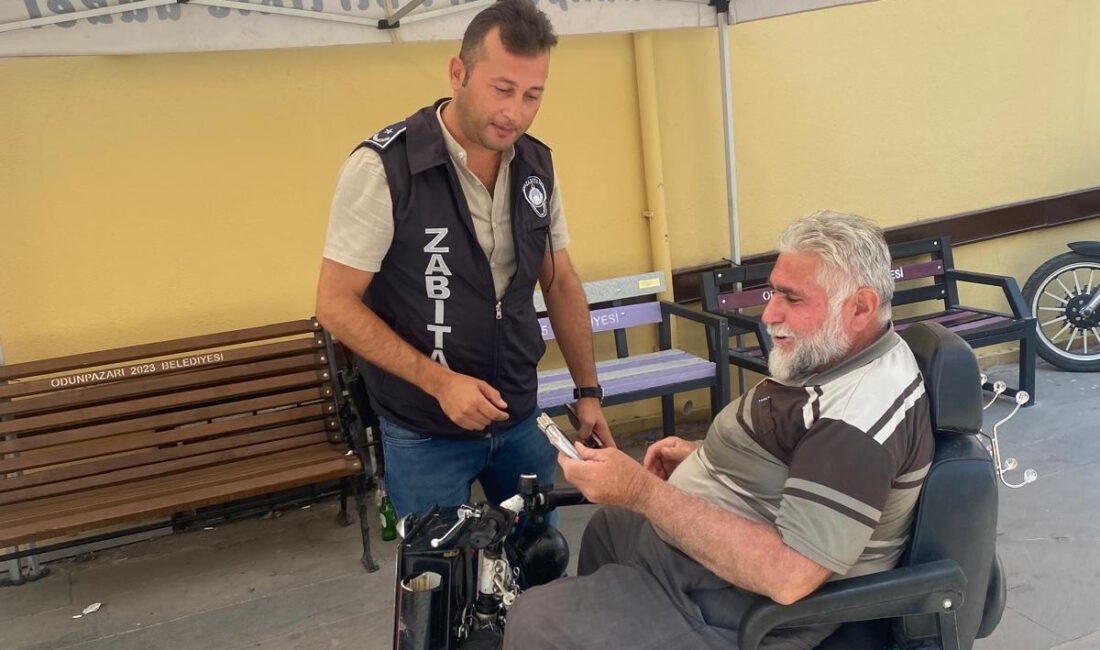 Odunpazarı Belediyesi Zabıta Müdürlüğü ekipleri, örnek bir davranış sergileyerek kaybolan