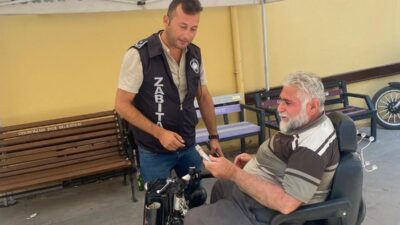 Odunpazarı Belediyesi Zabıta Müdürlüğü ekipleri, örnek bir davranış sergileyerek kaybolan