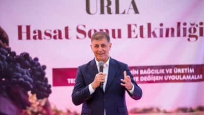 “Urla Bağ Yolu’nu dünyadaki herkes tanımalı” İzmir Büyükşehir Belediye Başkanı Dr. Cemil Tugay, Urla’da ilk kez