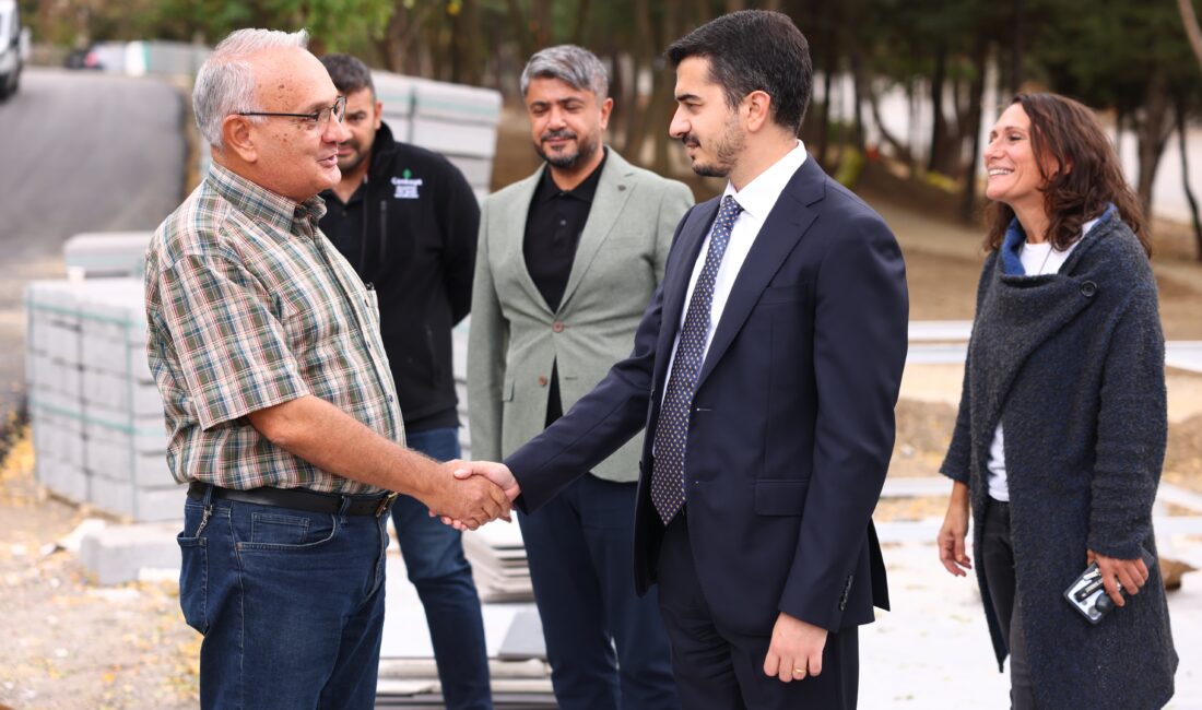 Çankaya Belediye Başkanı Hüseyin Can Güner, Çiğdem Mahallesi’nde yapımı süren