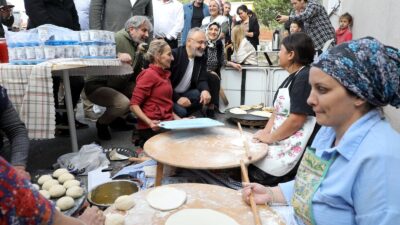 Eyüpsultan Belediyesi’nin destekleriyle, Akpınar Köyü’nde düzenlenen 4. Manda Festivali yoğun