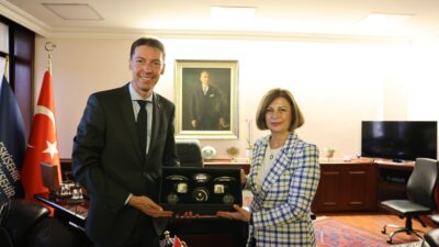 AVRUPA BİRLİĞİ HEYETİNDEN ÜNLÜCE’YE  ZİYARET Avrupa Birliği Türkiye Delegasyonu Maslahatgüzarı Jurgis Vilčinskas, ekibi ve beraberindeki