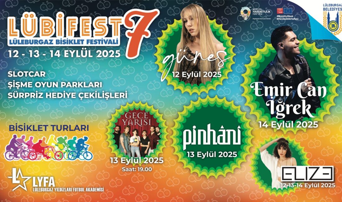 Lüleburgaz’da Bisiklet ve Müzik Şöleni Başlıyor: 7. Lüleburgaz Bisiklet Festivali