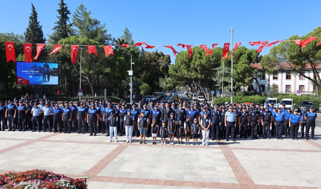 Muğla’nın 13 ilçesinden zabıta ekipleri, Zabıta Teşkilatının 199. kuruluş yıl
dönümü