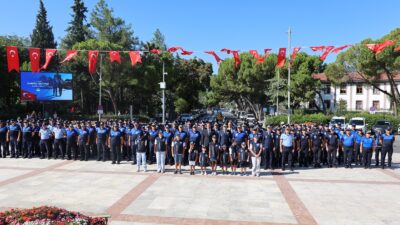Muğla’nın 13 ilçesinden zabıta ekipleri, Zabıta Teşkilatının 199. kuruluş yıl
dönümü
