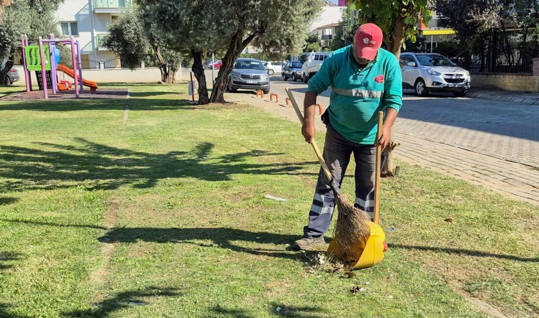 Efeler’de Yeşil Alanlarda Bakım Çalışmaları Sürüyor Efeler Belediyesi Park ve