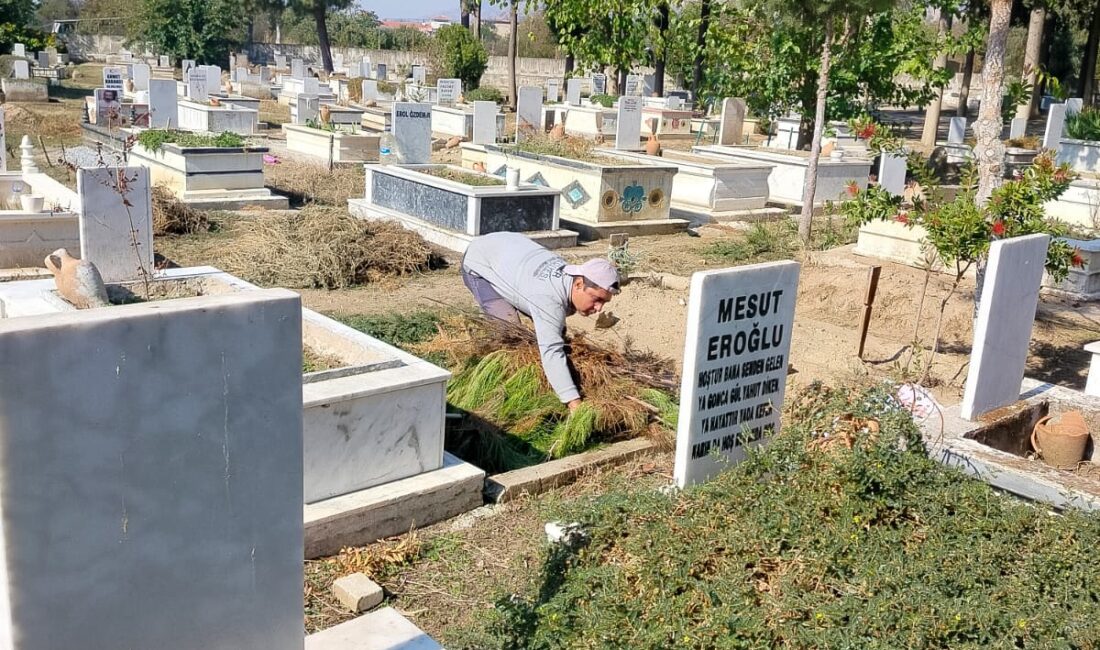 Efeler’in Ekipleri Mezarlıklardaki Çalışmalarına Devam Ediyor Efeler’in Ekipleri Mezarlıklardaki Çalışmalarına Devam Ediyor Efeler Belediyesi, ilçe genelinde