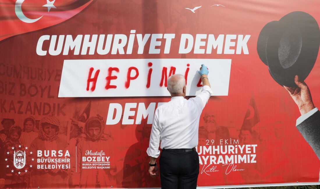  Bursa Büyükşehir Belediyesi’nin Cumhuriyet’in 102. yılına özel olarak başlattığı ‘Cumhuriyet