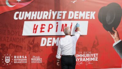  Bursa Büyükşehir Belediyesi’nin Cumhuriyet’in 102. yılına özel olarak başlattığı ‘Cumhuriyet