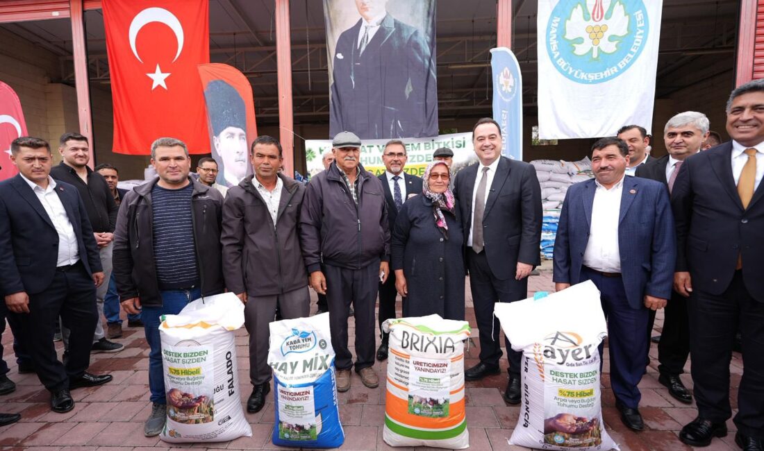 Manisa Büyükşehir Belediyesi, üreticilere destek olmak amacıyla başlattığı “Destek Bizden,