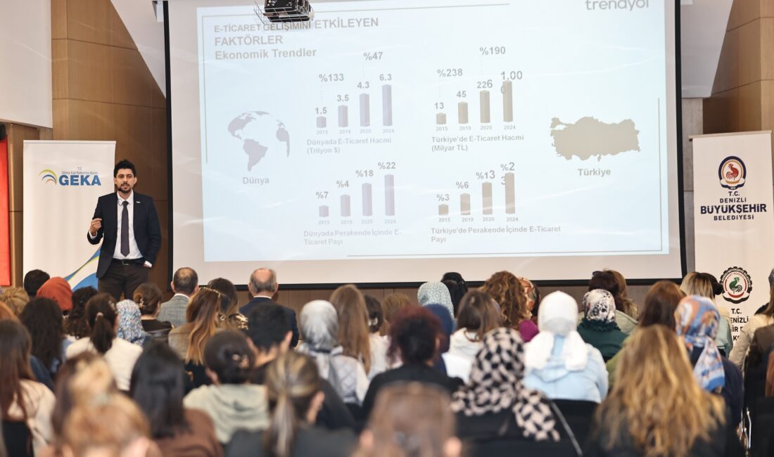 Denizli Büyükşehir’den Kadın Girişimciler İçin “E-Ticaret Yolculuğu” Eğitimi Denizli Büyükşehir