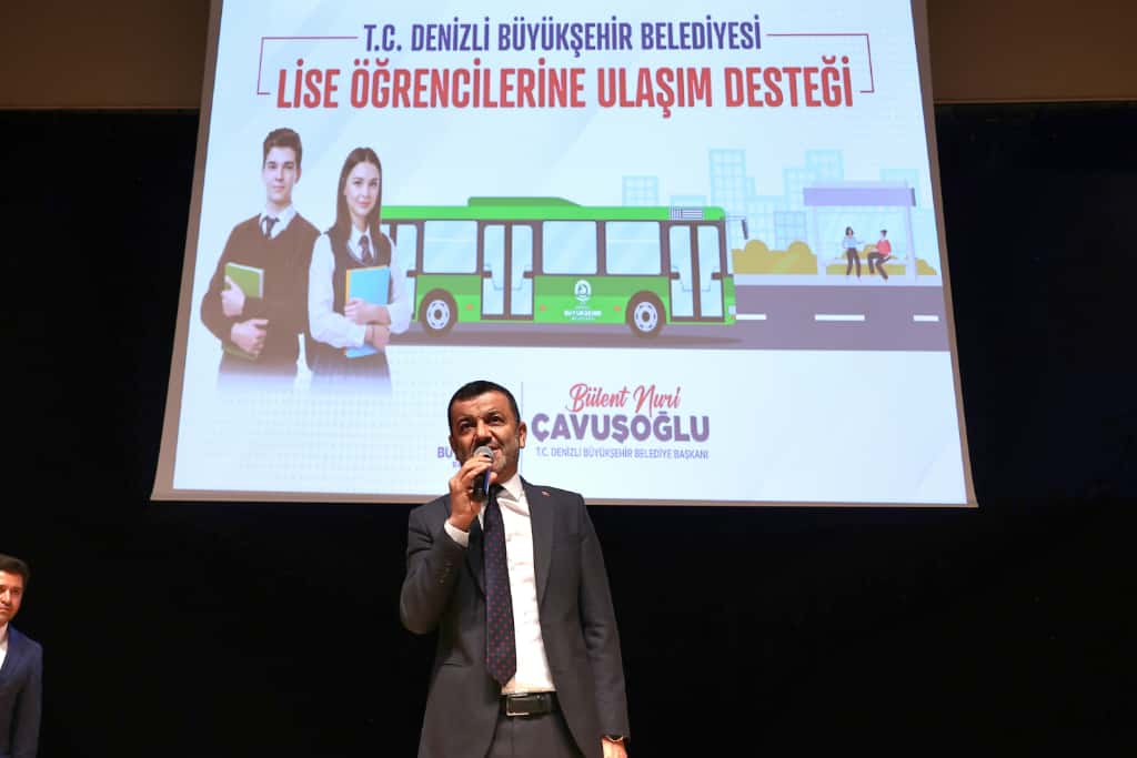 Denizli Büyükşehir’den Liselilere Ulaşım Desteği Eğitime yaptığı katkılarla ailelerin en