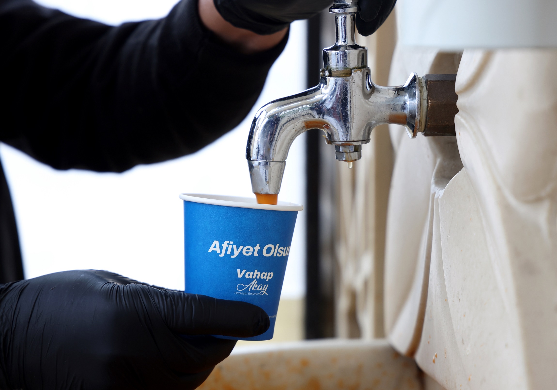 Çerkezköy Belediyesi İkram Çeşmesi, Çorba İkramına Başladı Çerkezköy Belediyesi tarafından