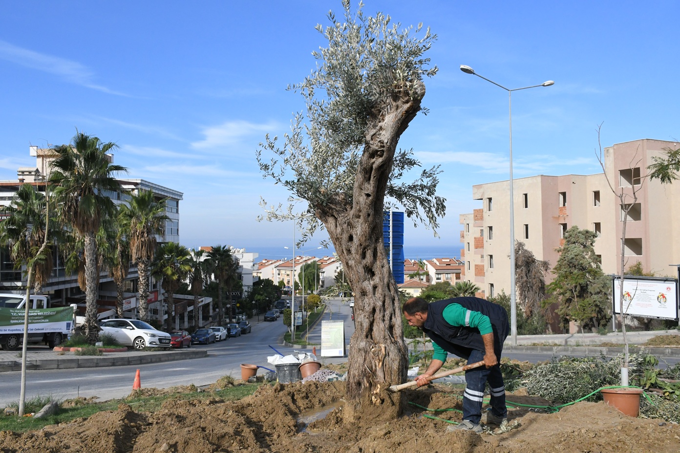 Kuşadası Belediyesi’nden Peyzaj Düzenlemelerine Su Tasarrufu Planlaması Kuşadası Belediyesi, kent